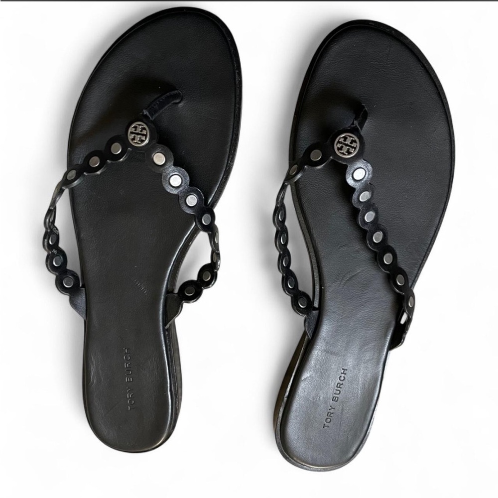 Tory Burch Black Leather Sandals